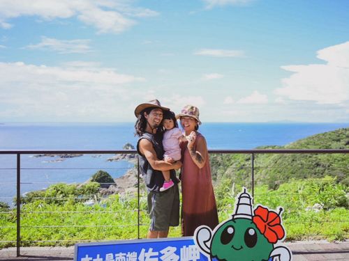 水野家は3人家族！就農を目指し、初めての南大隅町の来訪で、移住相談を受けました。