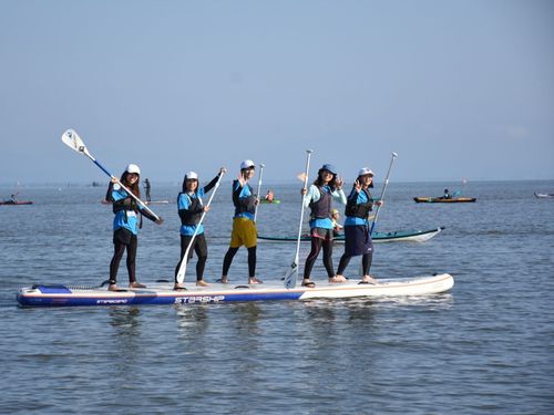 琵琶湖での湖上スポーツ