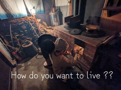 LifeShiftえなの食事はできるだけみんなで薪を使って作ります!