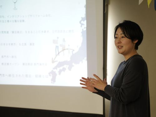 ▲「蒲田商店」土田由里さんのゲストトーク