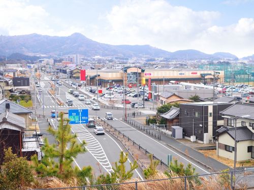 街の風景。