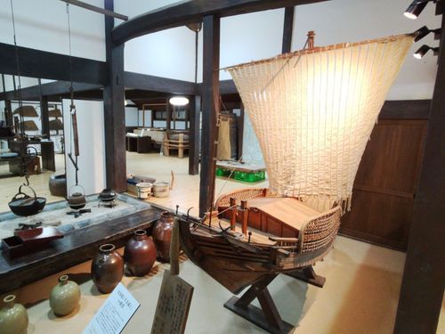 須佐は、日本海を往来した北前船の重要な寄港地でした。