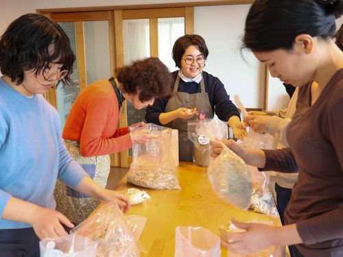 入居者特典のウェルネスプログラムの一つ、腸活ワークショップの様子