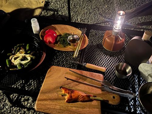 プライベートはBBQなど、庭でもOK