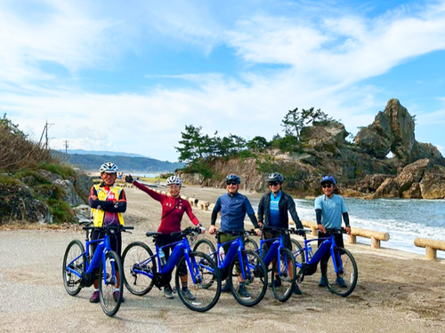能登の里山をサイクリング