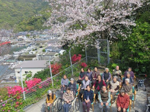 利用者みんなで花見