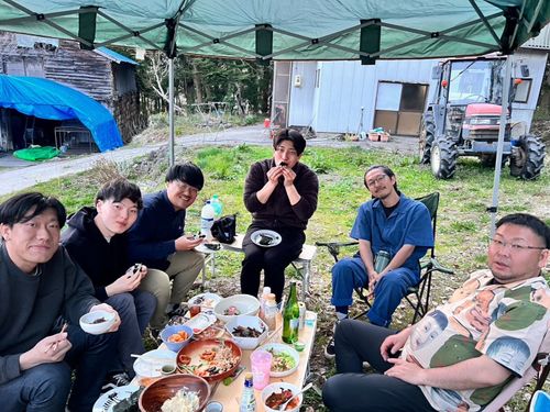 BBQの様子