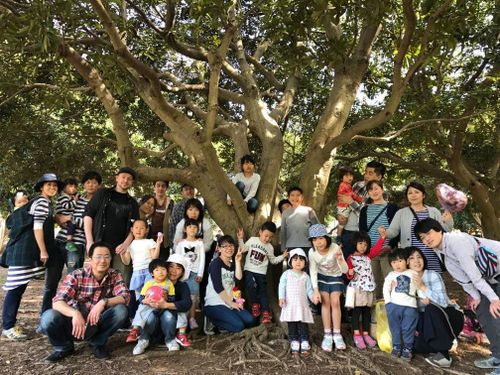 横浜でも親子イベントは自然の中で^^(根岸森林公園にて))