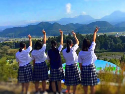安心院葡萄酒工房展望所から見た、美しい安心院盆地の風景