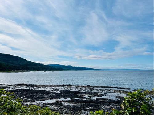 熊石の海岸から望む景色は毎日全く違う表情を見せます