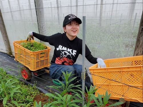 花農家さんで
