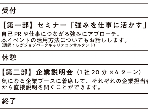 ノースーツで、 合同企業説明会。