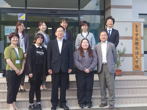 達増知事が来訪された様子