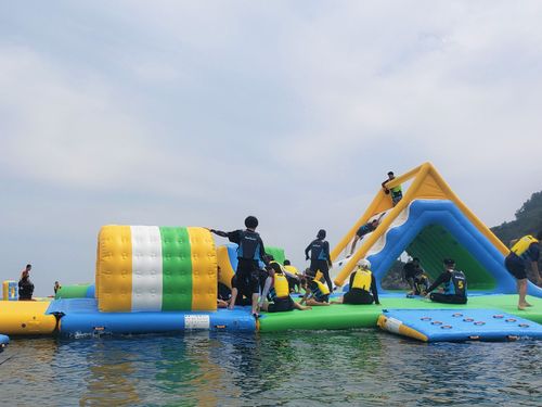 東洋町観光協会が運営する海上アスレチック
