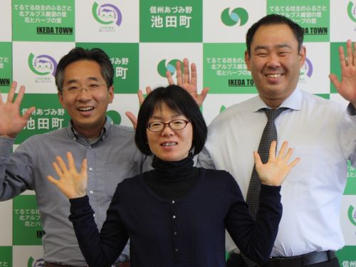 左から）川上、数馬、中山です。