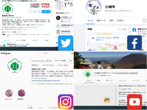 SNSは４つ運用中！