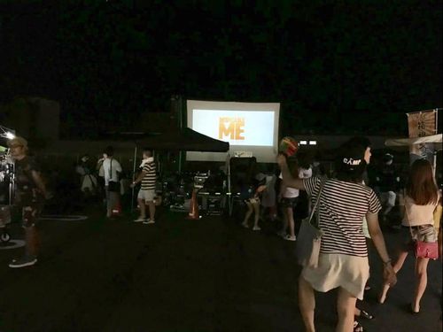 約300インチの野外シネマ
