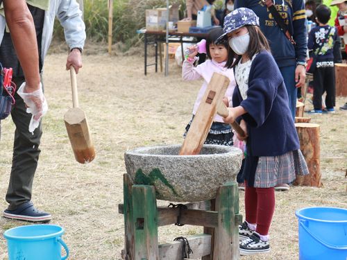 もちつき大会（ハーベスタイン走井）