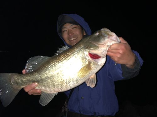 バス釣りを楽しむ村上さん