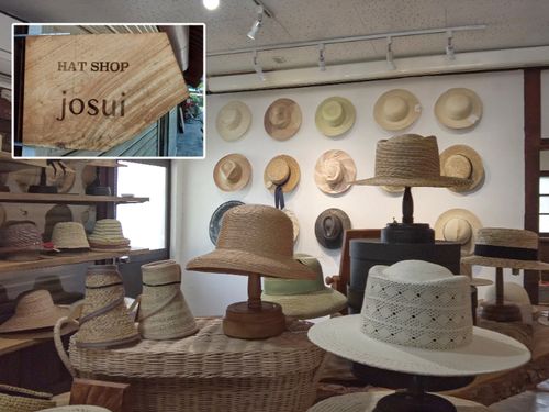 ご夫妻で営む「HAT SHOP josui」。きっとあなたにぴったりの帽子に出会えます