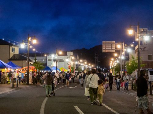 アテンド例：商店街の夜市に参加
