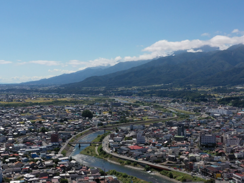 天竜川とアルプス、毎日癒される景色です