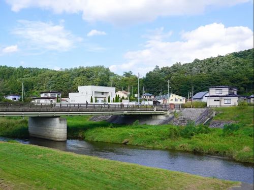 雪谷川沿いの風景