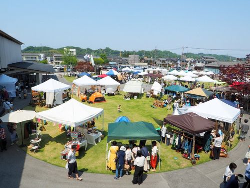 おかって市場のイベントはオシャレして行くよー