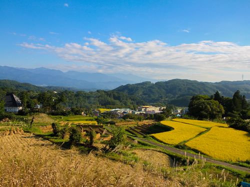 唱歌「故郷」のふるさとの原風景が広がる豊田地域